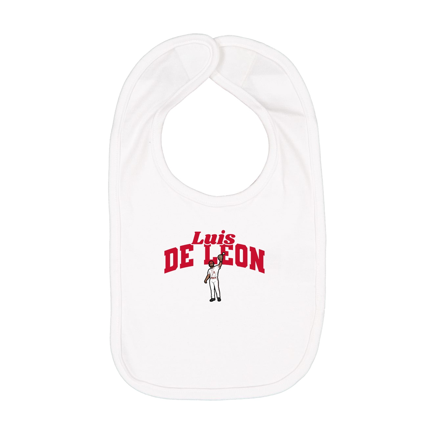 Infant Bib — Signature Arch in White