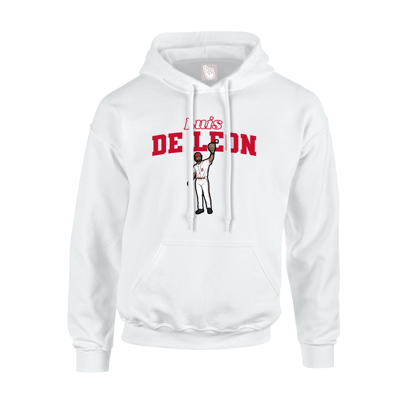 Hoodie — Name Arch in White