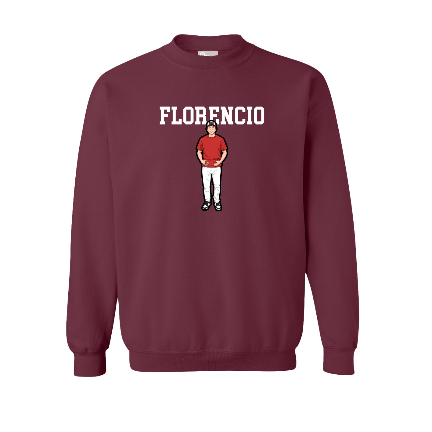 Fleece Crew — Shirsey in Maroon