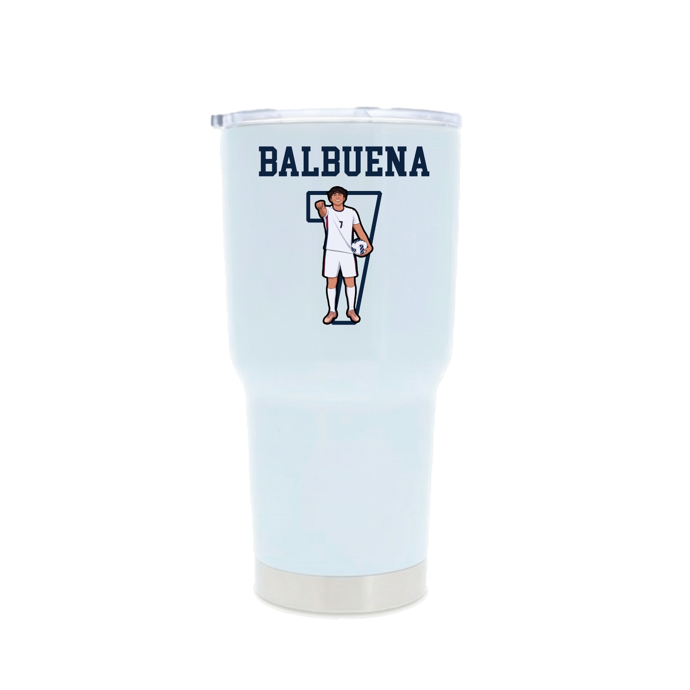 30oz Stainless Steel Tumbler — Shirsey in White