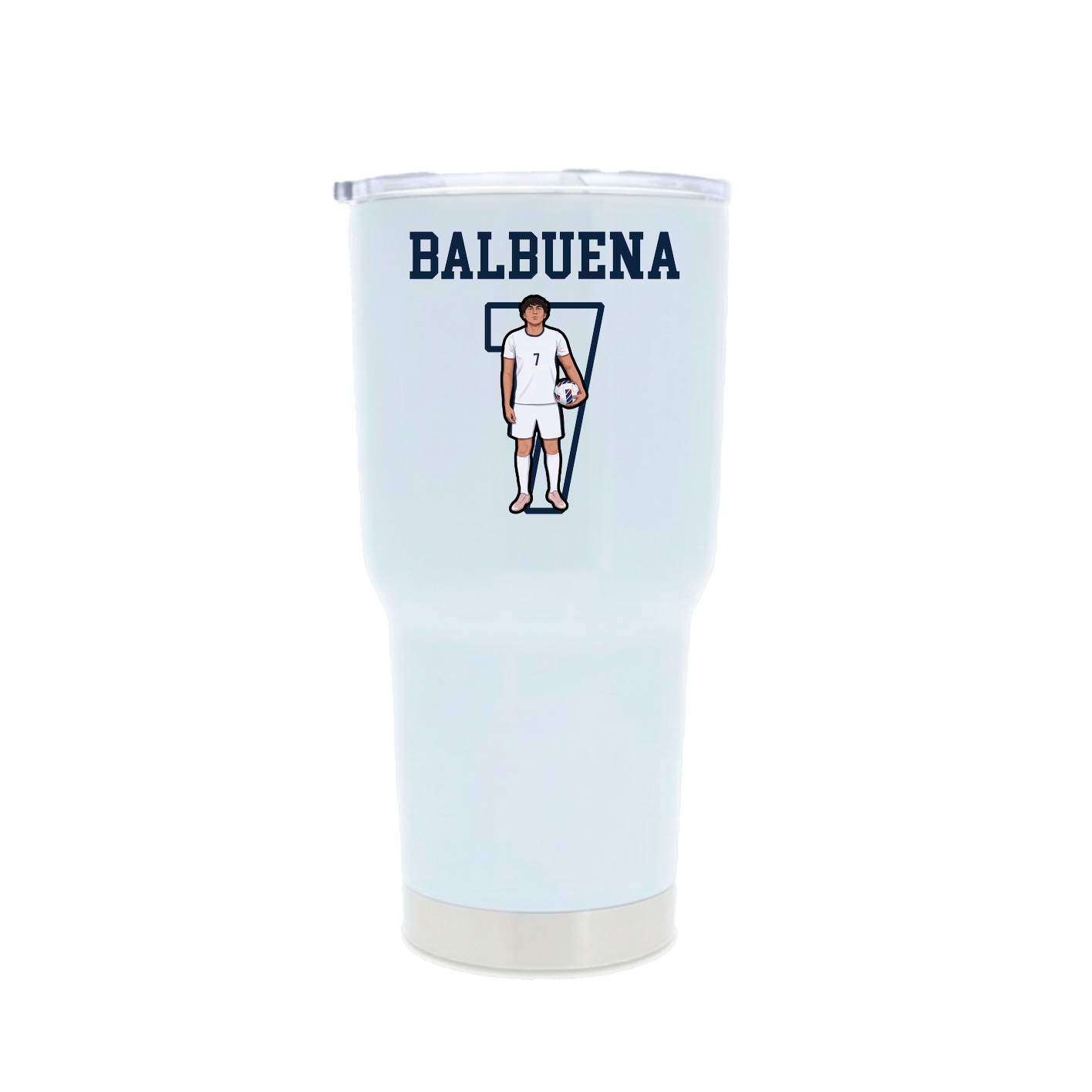 30oz Stainless Steel Tumbler — Shirsey in White