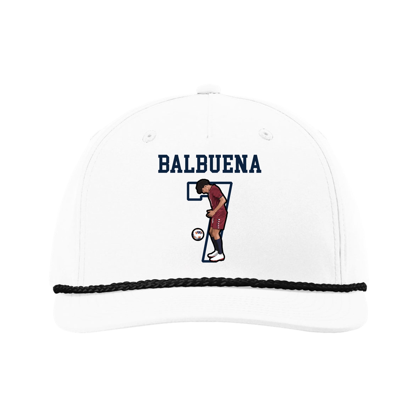 Five-Panel Classic Rope Cap — Shirsey in White