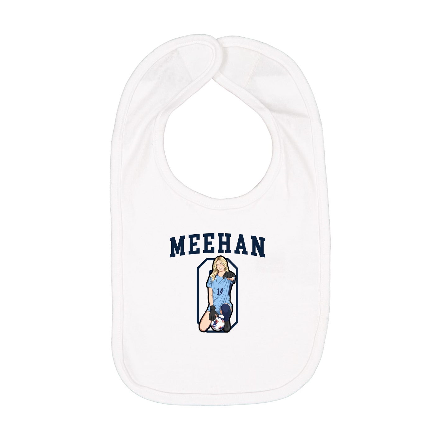 Infant Bib — Shirsey in White