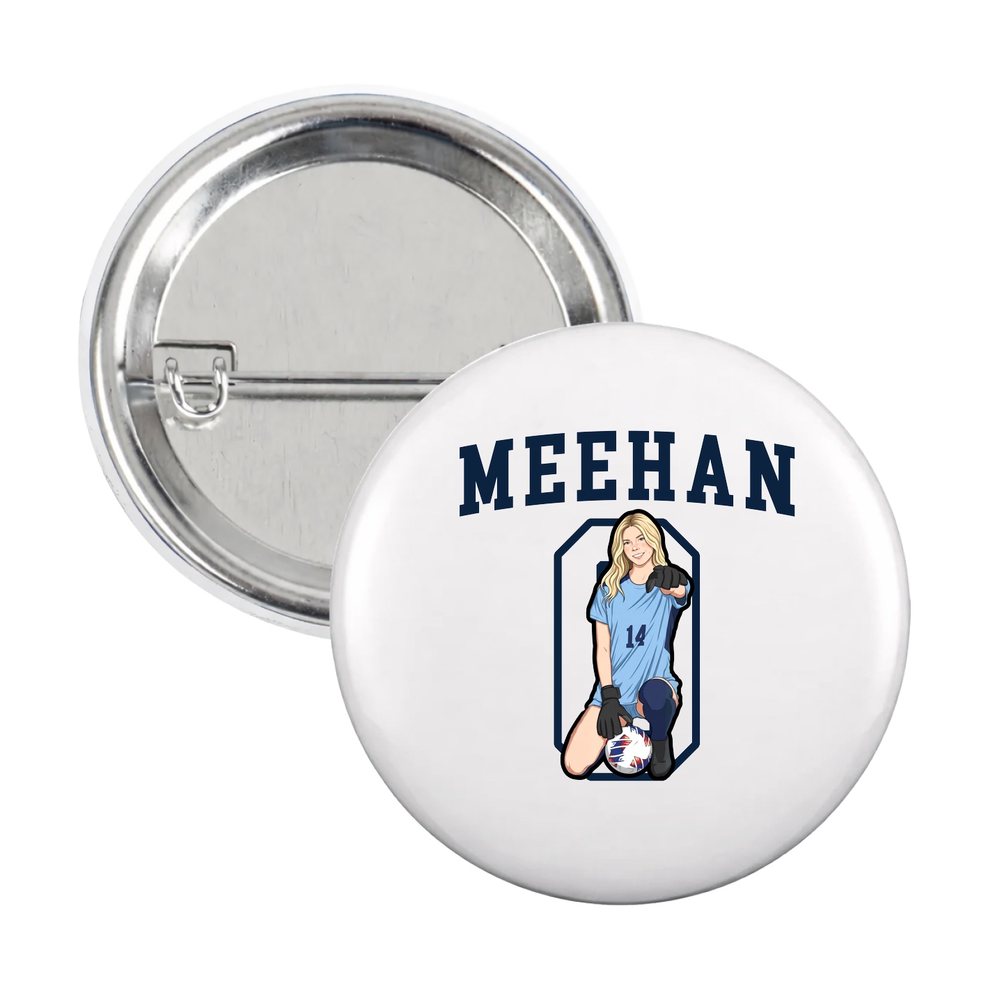 Game Day Button — Shirsey in White
