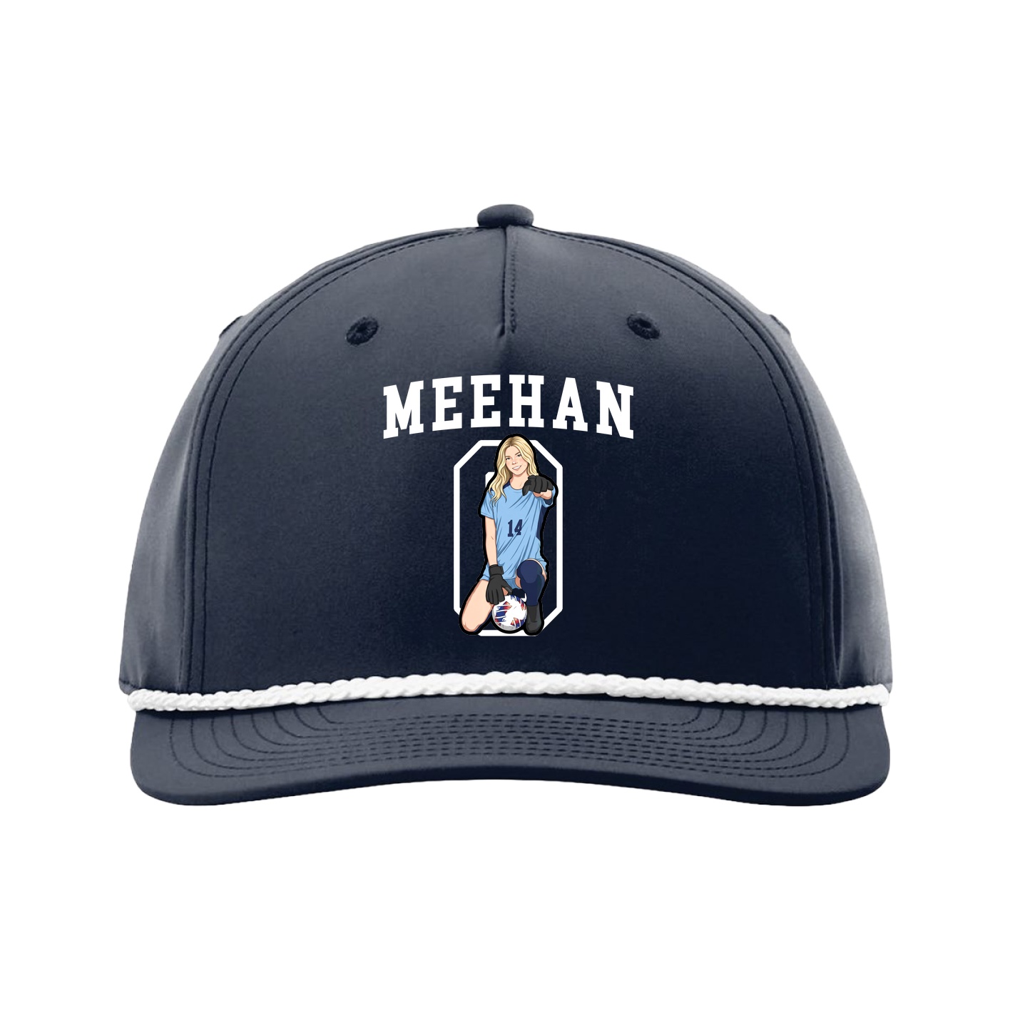 Five-Panel Classic Rope Cap — Shirsey in Navy