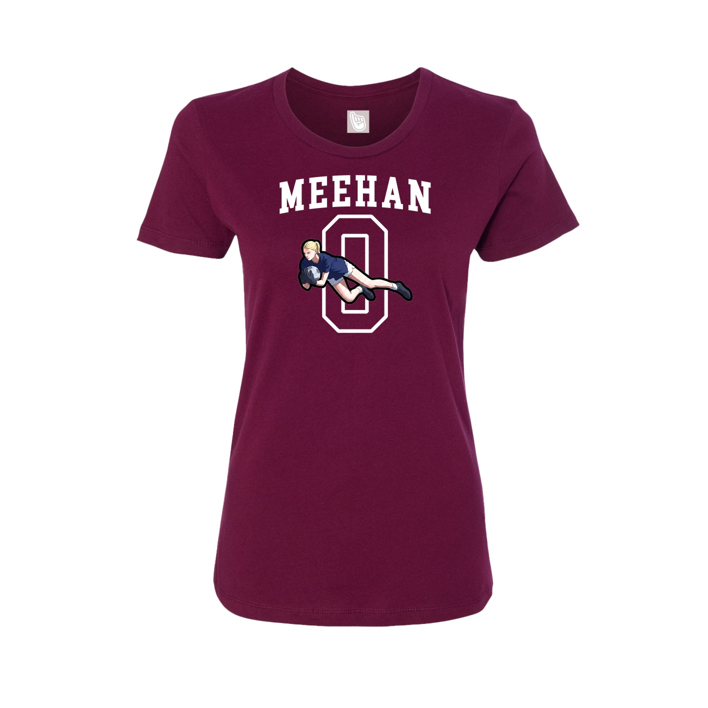 Fitted Women's Tee — Shirsey in Maroon