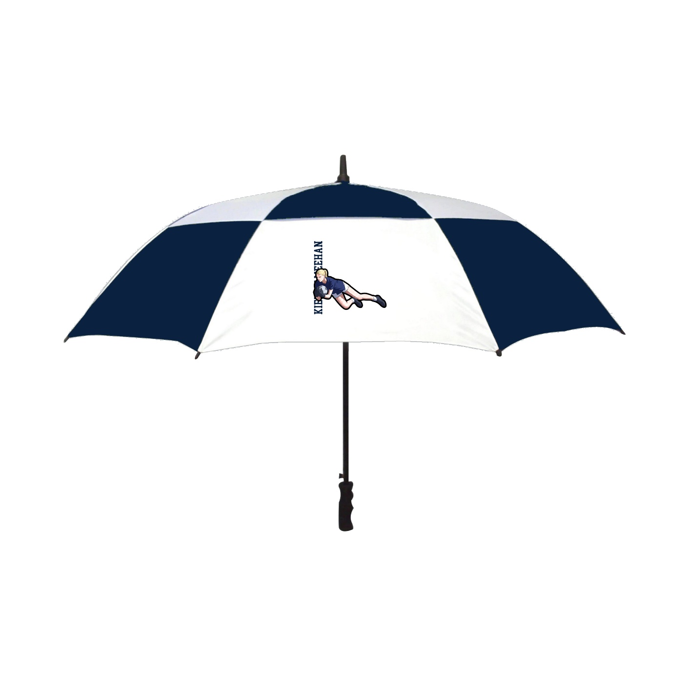 Golf Umbrella — Name Vertical in Navy
