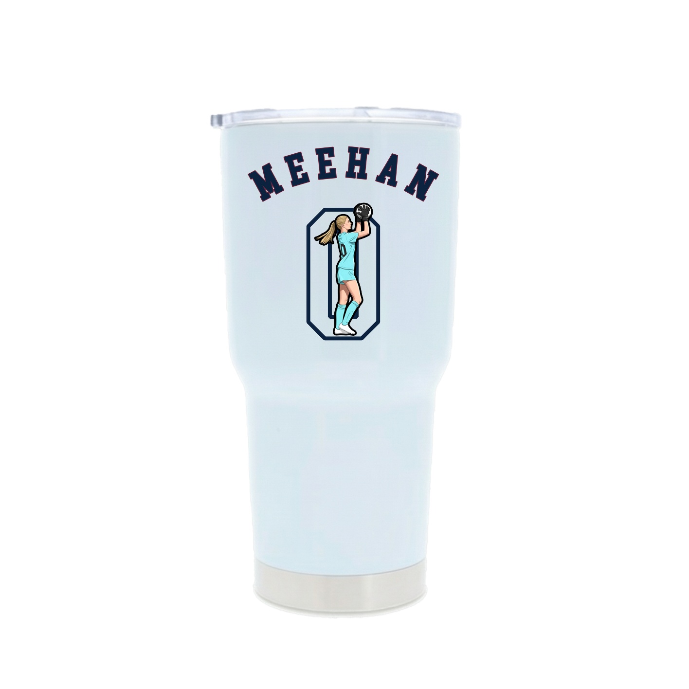 30oz Stainless Steel Tumbler — Shirsey Arch in White