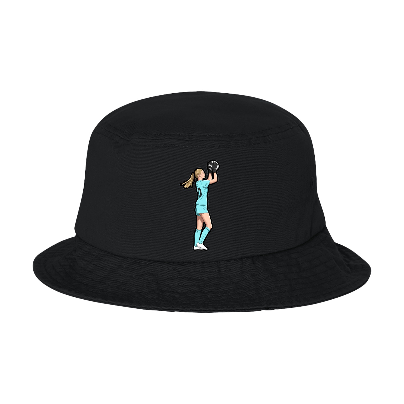 Bucket Cap — Name Vertical in Black