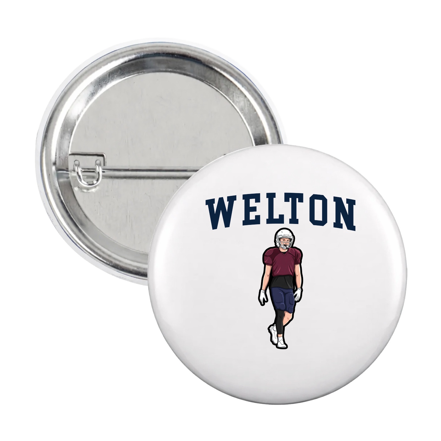 Game Day Button — Shirsey in White