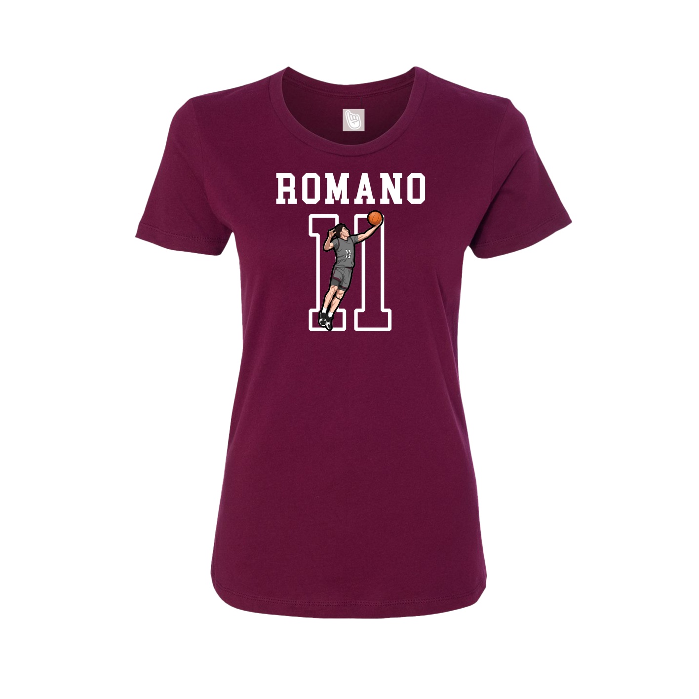 Fitted Women's Tee — Shirsey in Maroon