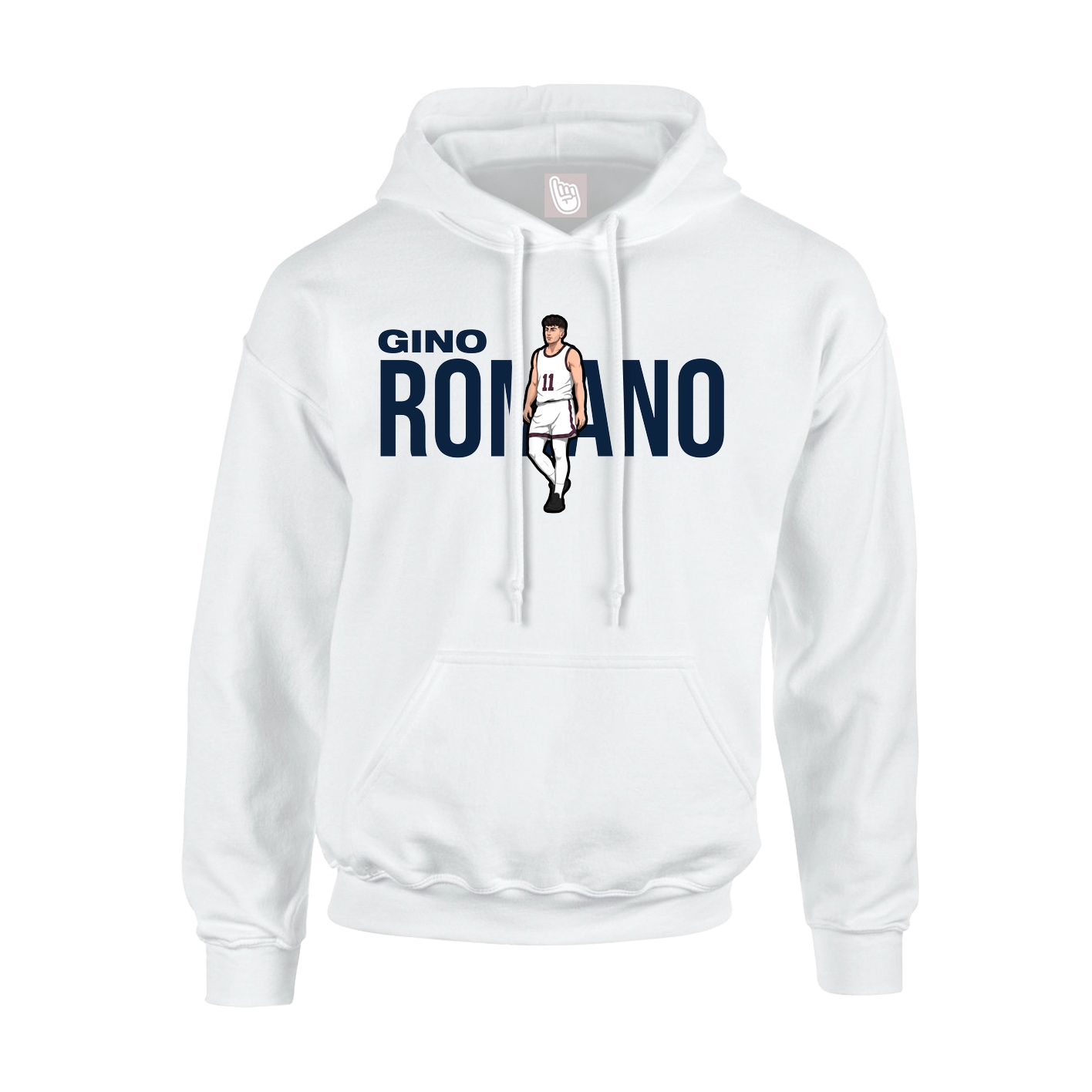 Youth Hoodie — Player Name in White