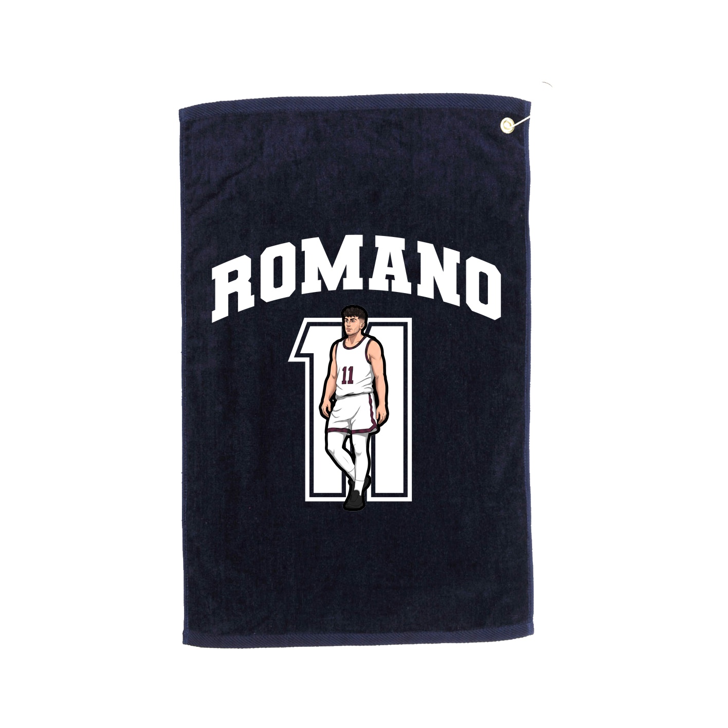 Golf Towel — Number in Navy