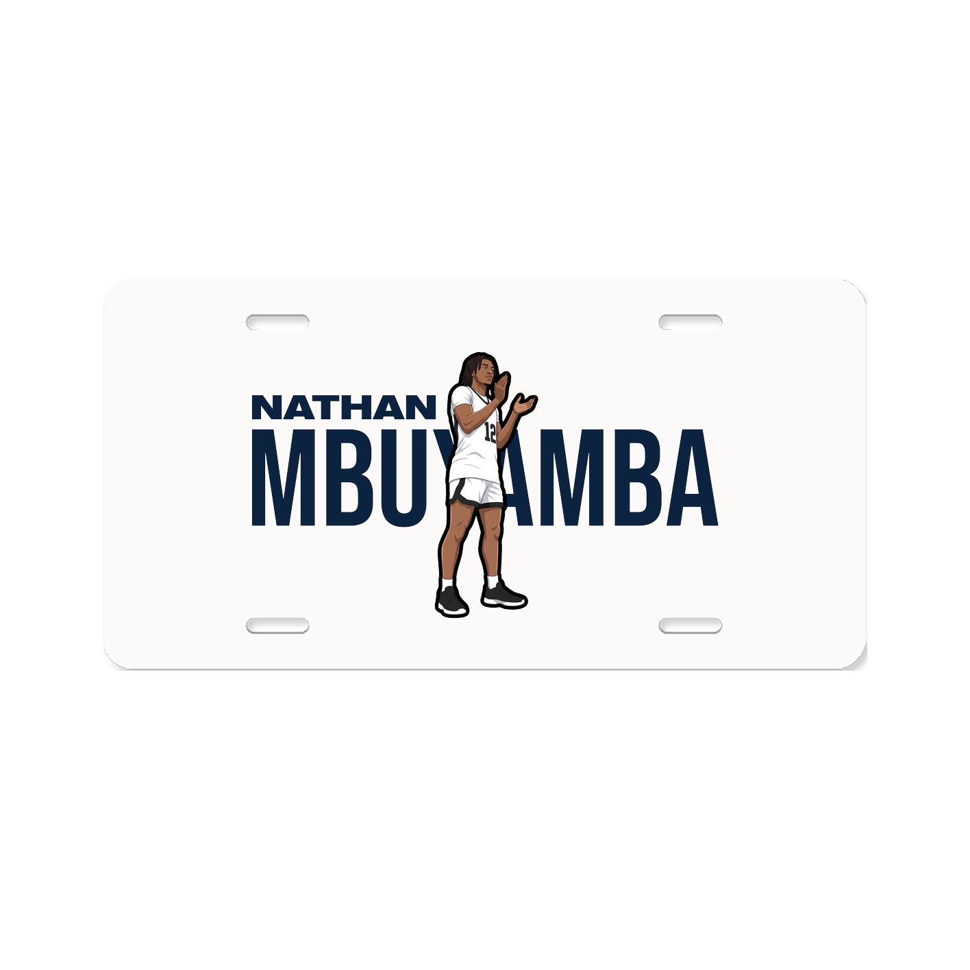 License Plate — Player Name in Classic