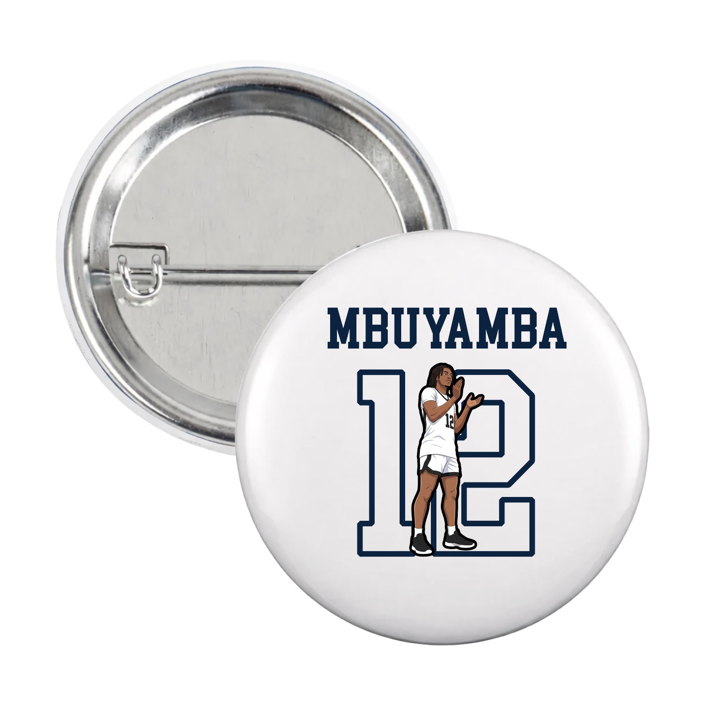 Game Day Button — Shirsey in White