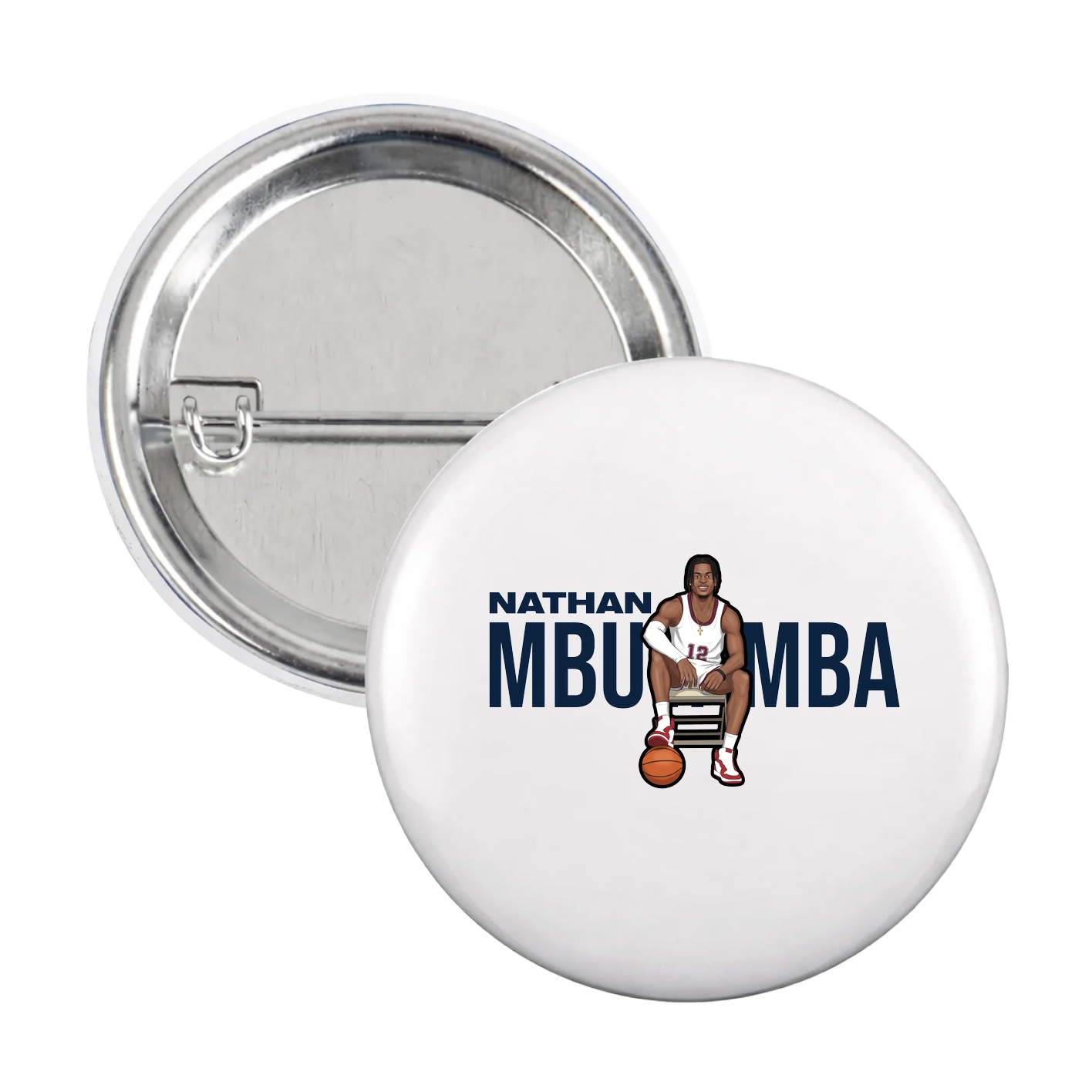 Game Day Button — Player Name in White