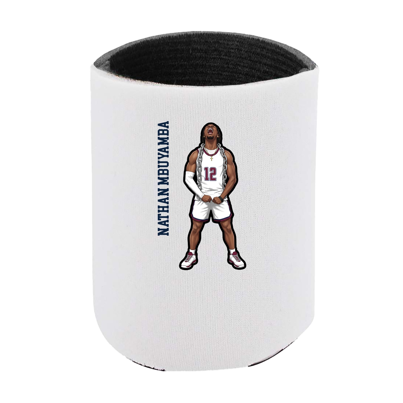 Can Holder — Name Vertical in White