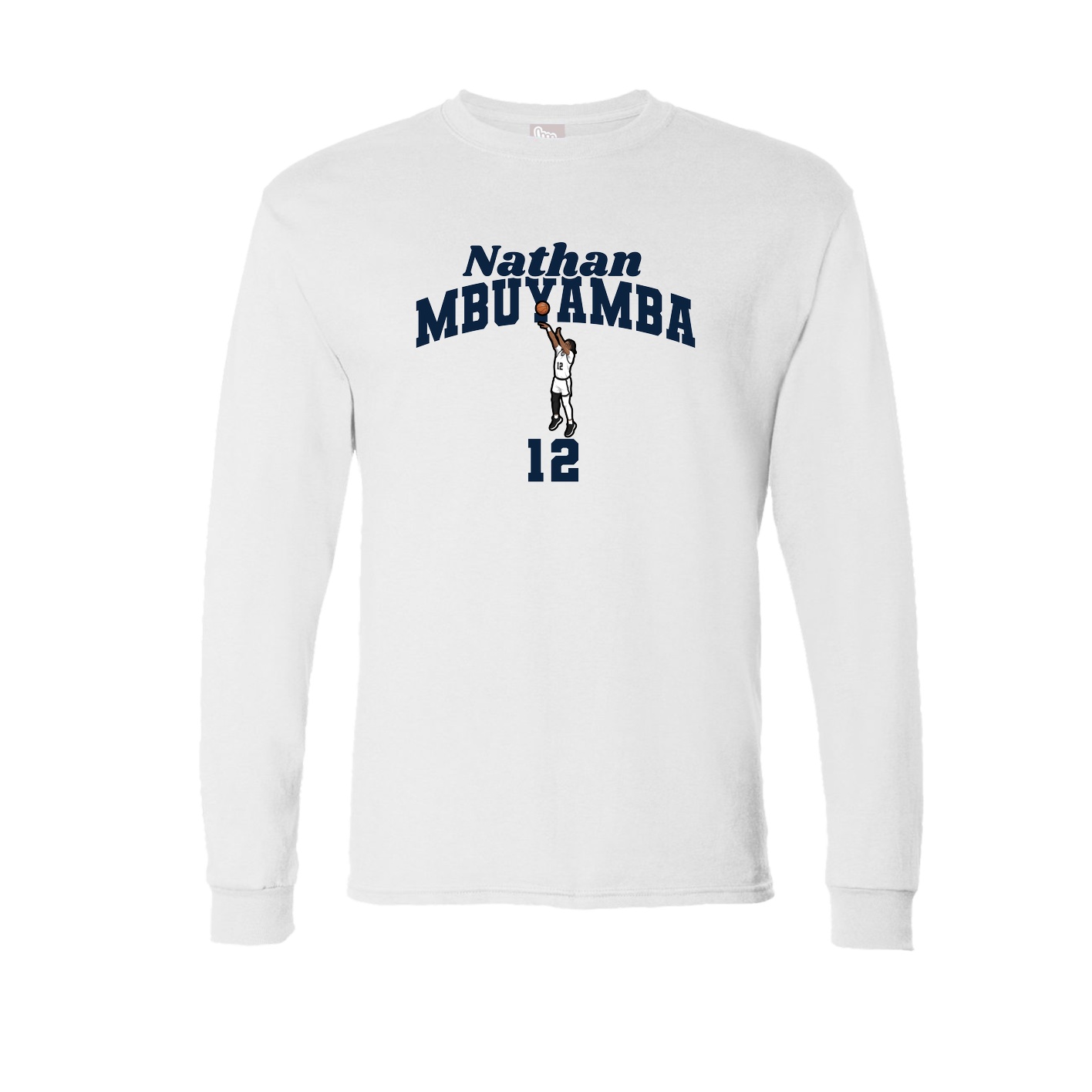 Long Sleeve Tee — Signature Arch in White