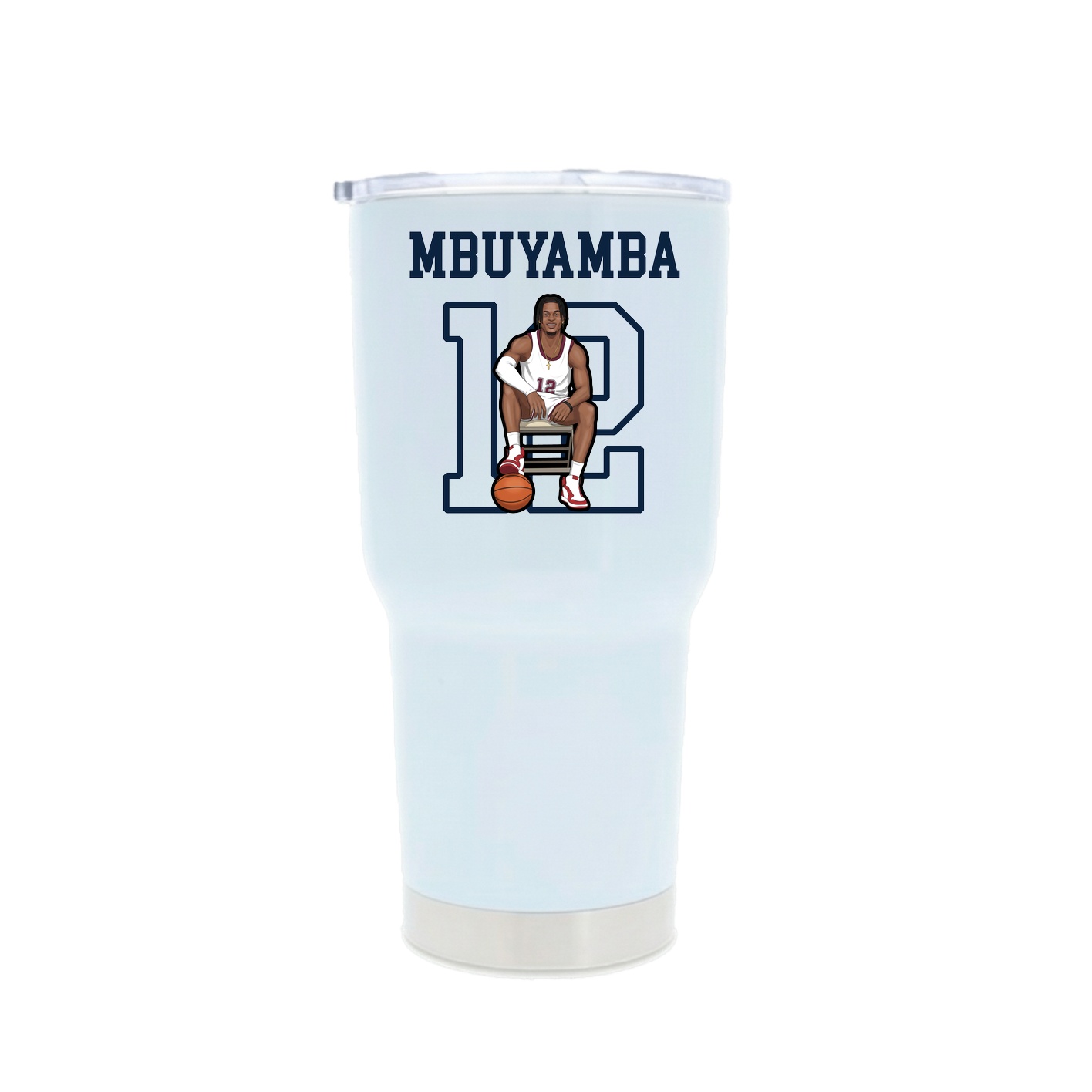 30oz Stainless Steel Tumbler — Shirsey in White