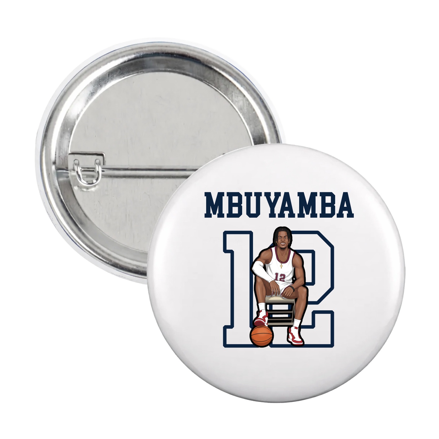 Game Day Button — Shirsey in White