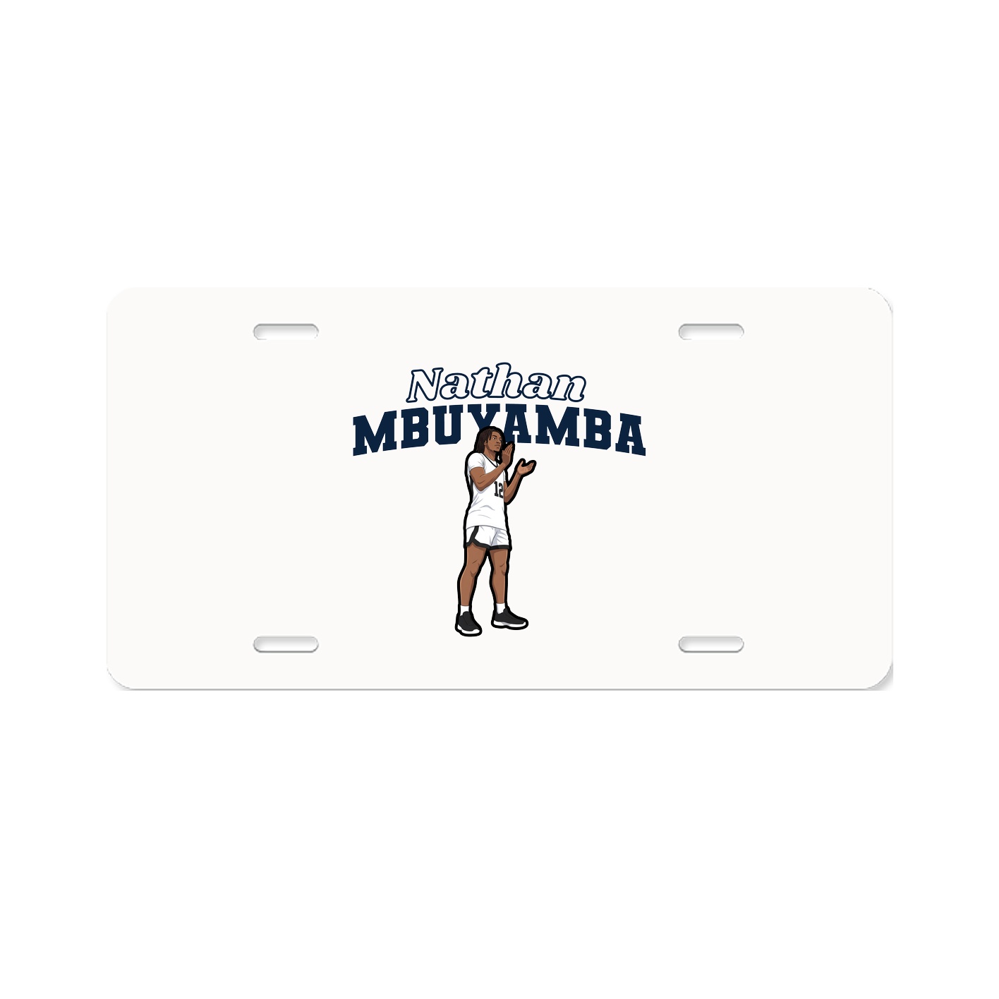 License Plate — Name Arch in Classic