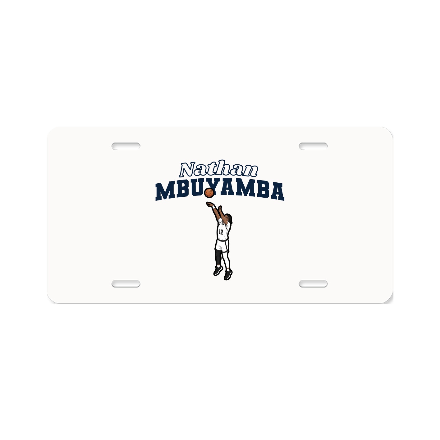 License Plate — Name Arch in Classic