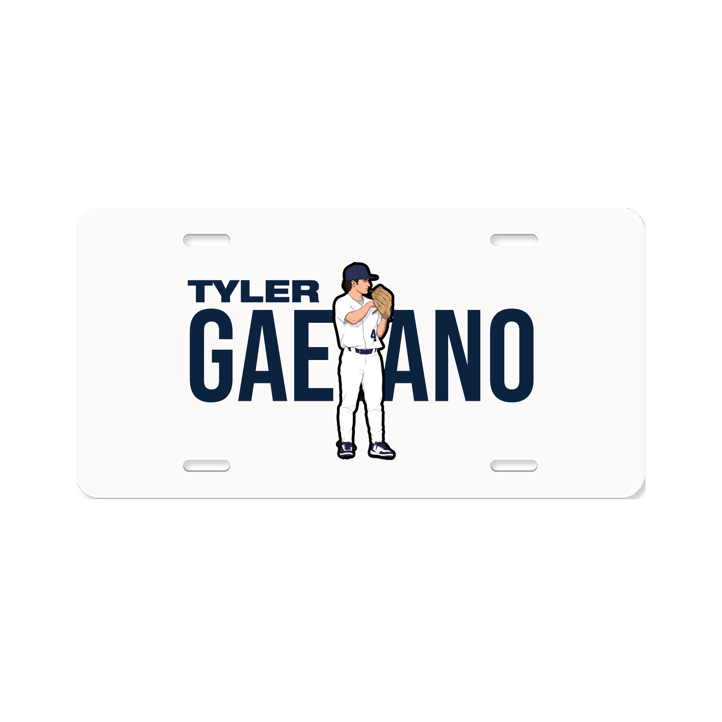 License Plate — Player Name in Classic