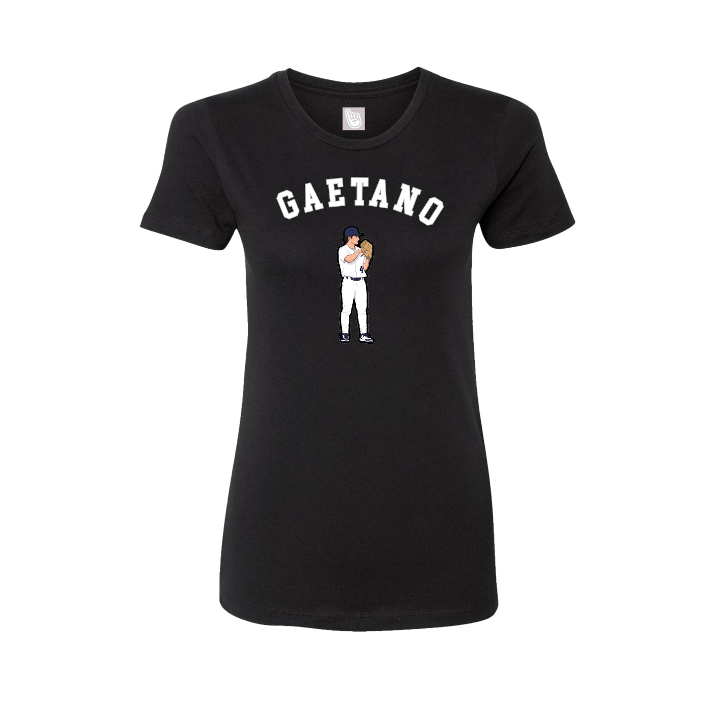 Fitted Women's Tee — Shirsey Arch in Black