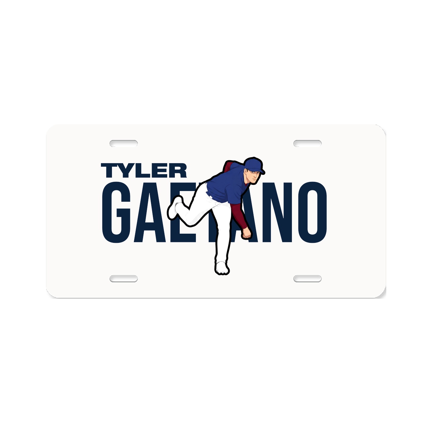 License Plate — Player Name in Classic