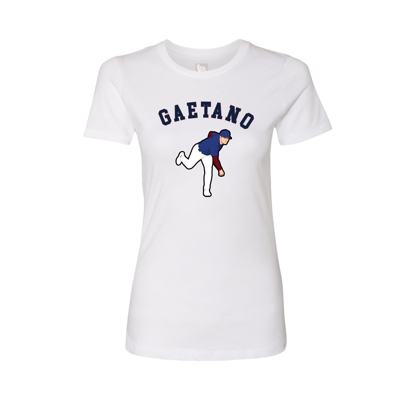Fitted Women's Tee — Shirsey Arch in White