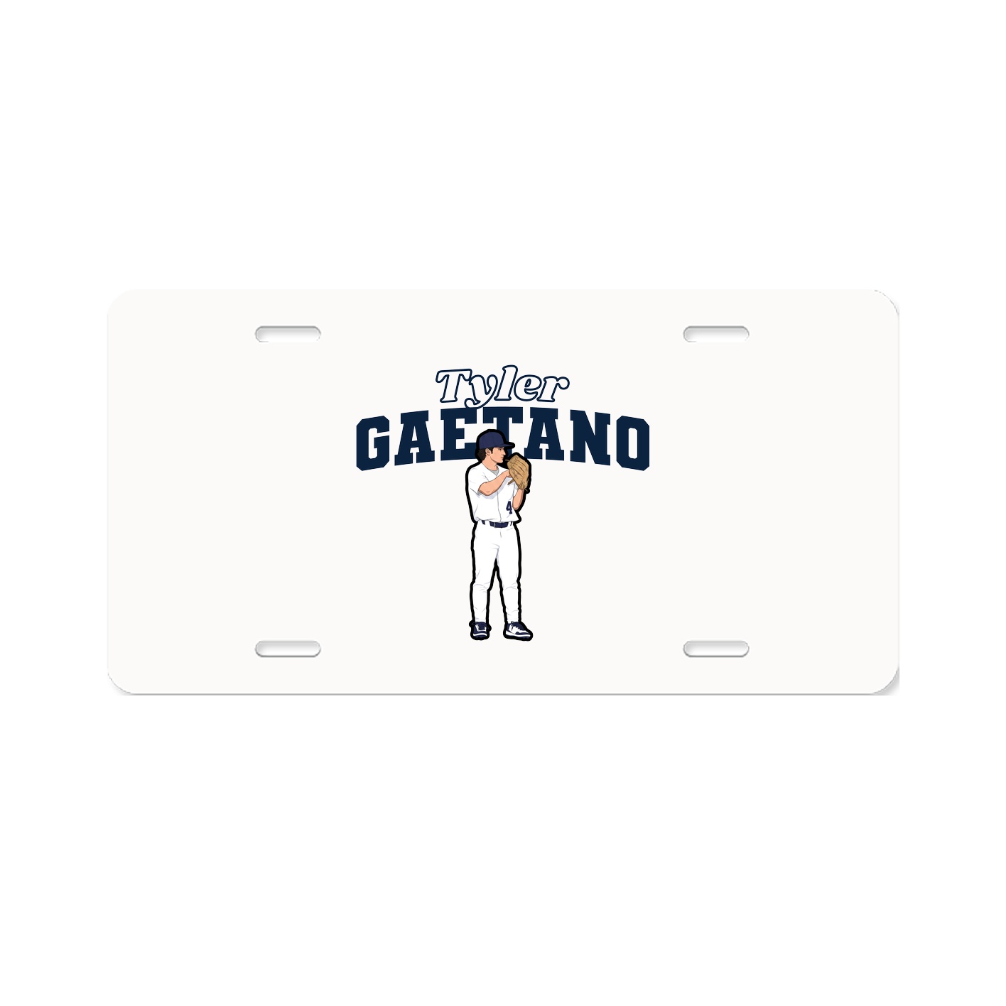 License Plate — Name Arch in Classic