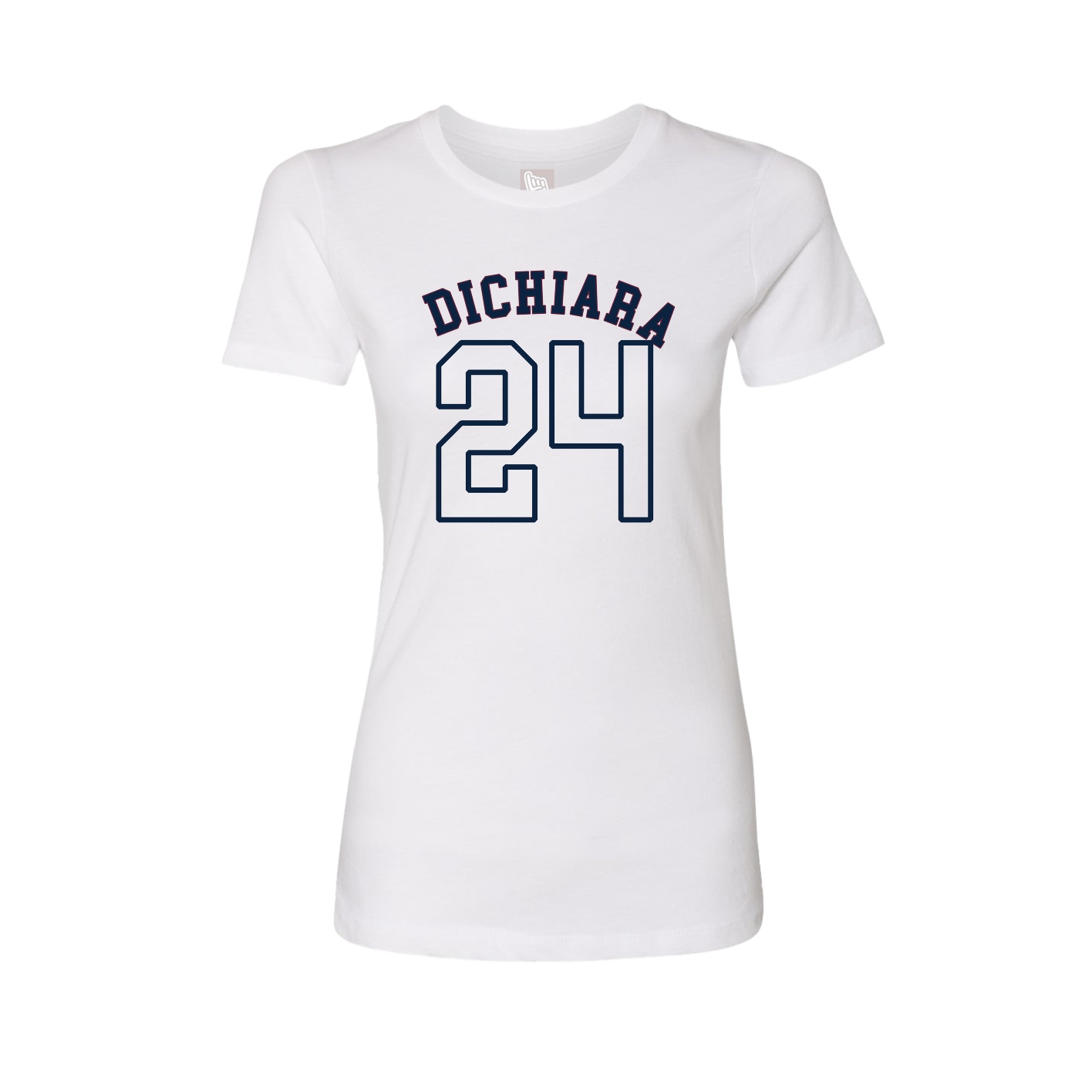 Fitted Women's Tee — Shirsey Arch in White