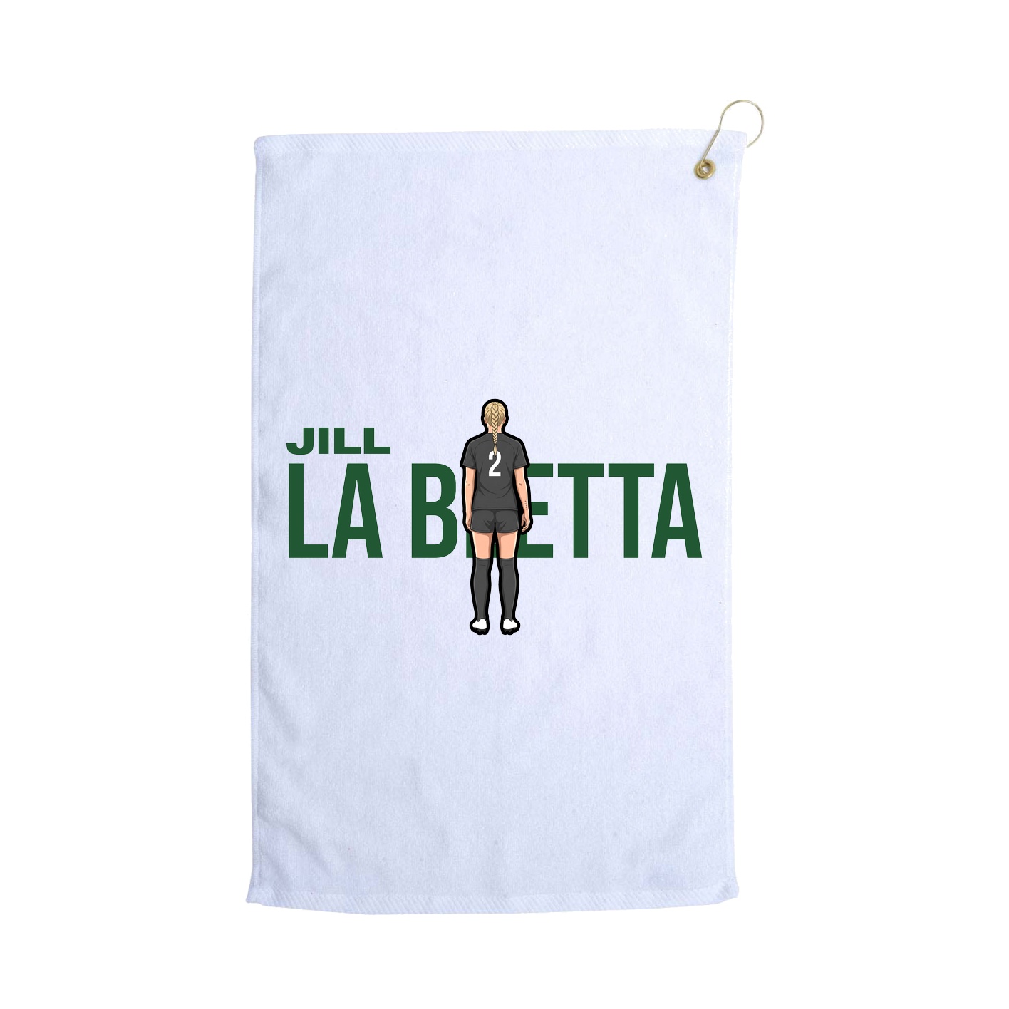 Golf Towel — Player Name in White