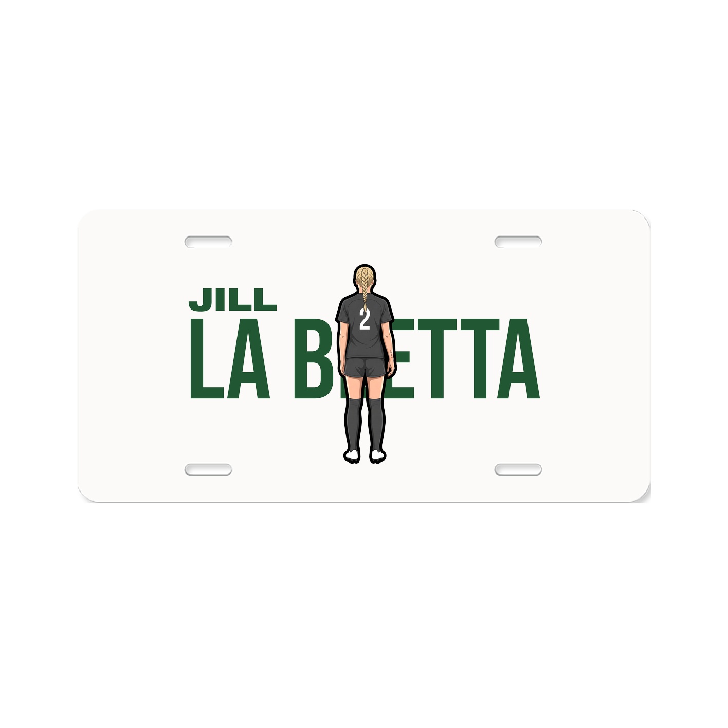 License Plate — Player Name in Classic