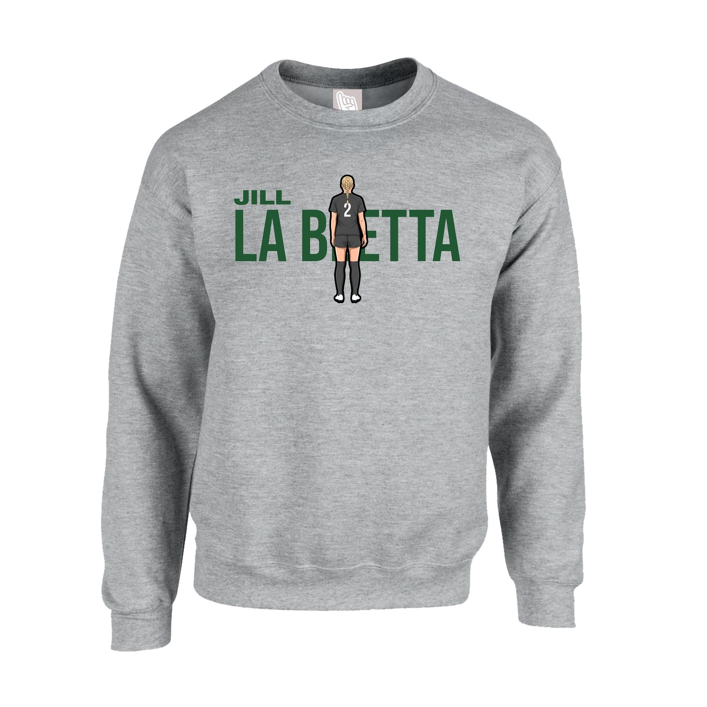 Fleece Crew — Player Name in Grey