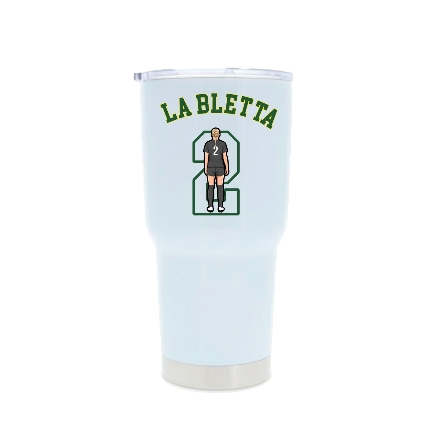 30oz Stainless Steel Tumbler — Shirsey Arch in White