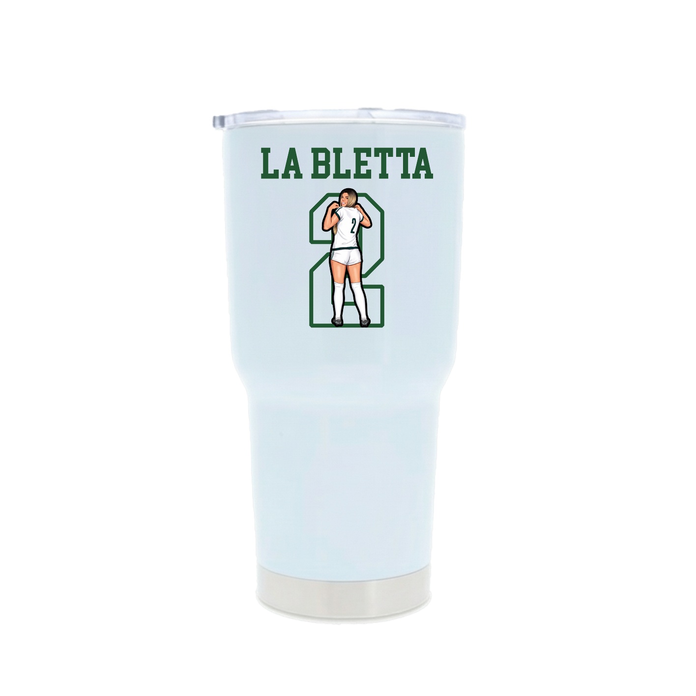 30oz Stainless Steel Tumbler — Shirsey in White