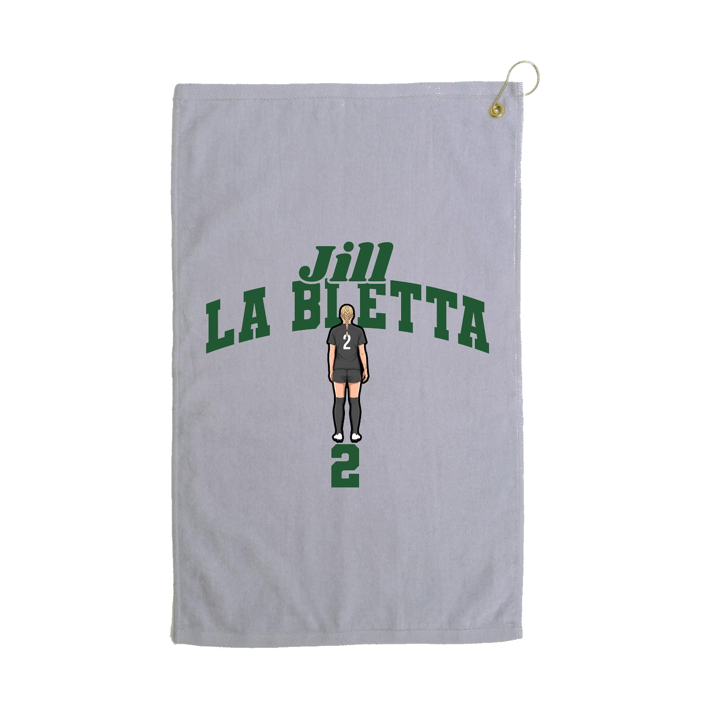 Golf Towel — Signature Arch in Grey