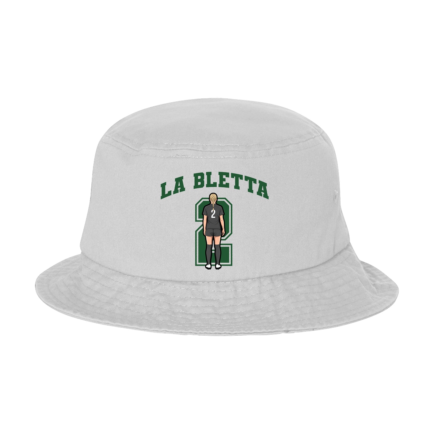 Bucket Cap — Number in White