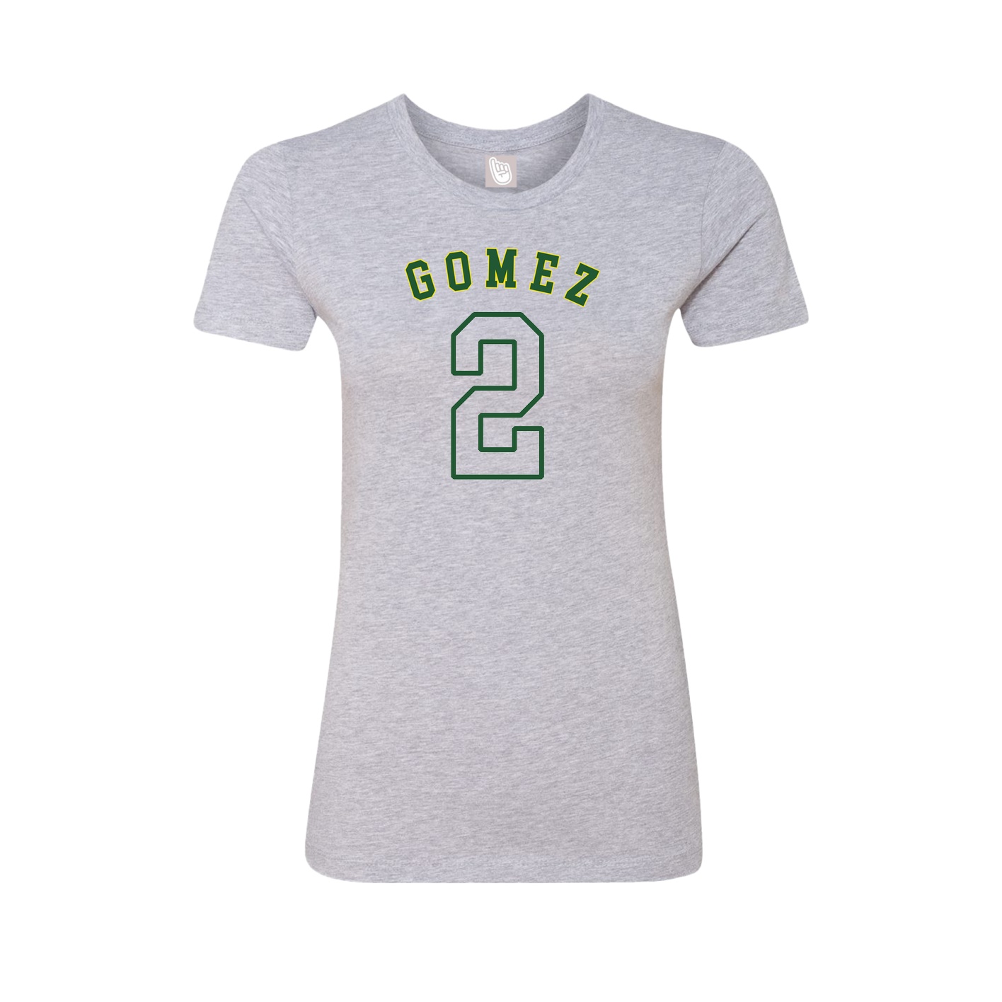Fitted Women's Tee — Shirsey Arch in Grey
