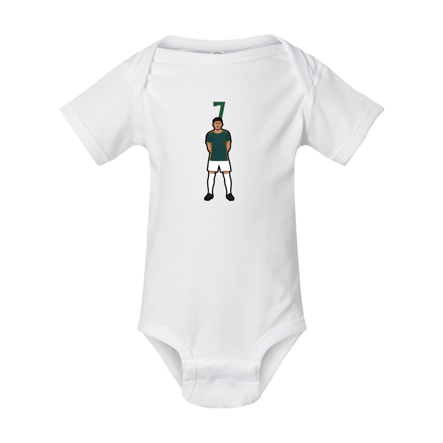 Baby Onesie — Number Top in White