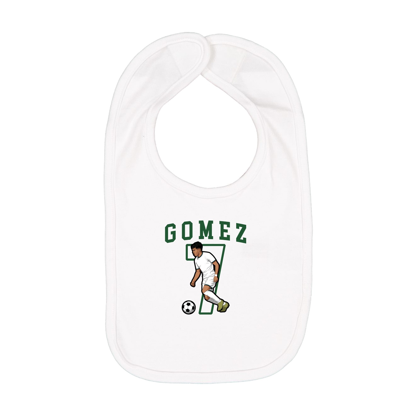 Infant Bib — Shirsey in White