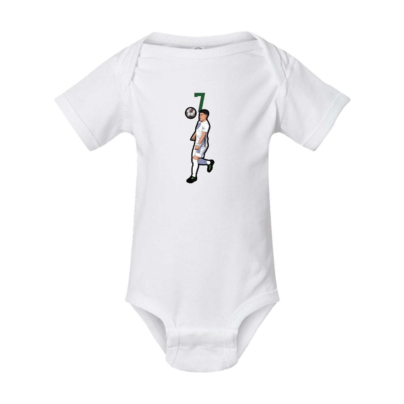 Baby Onesie — Number Top in White