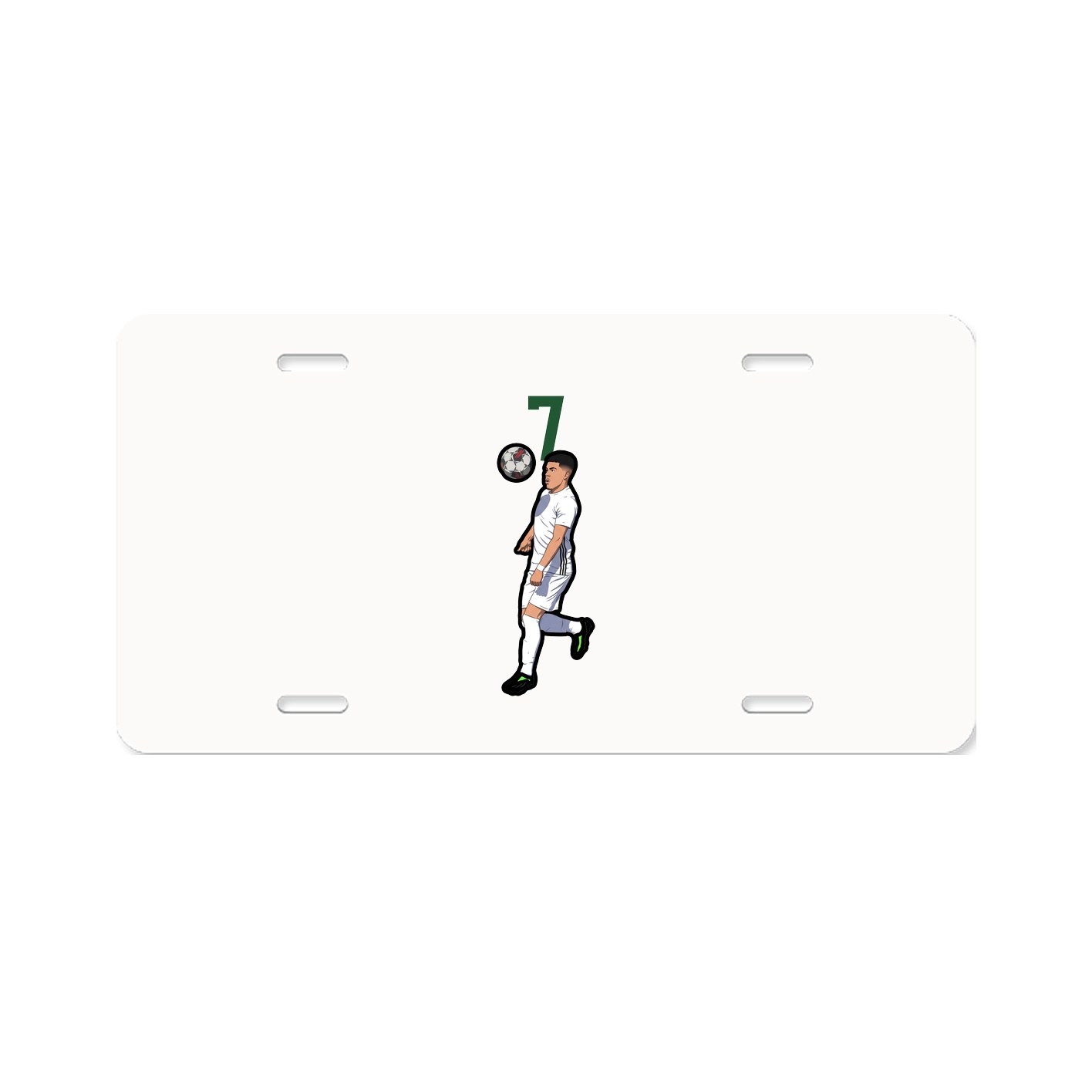 License Plate — Number Top in Classic