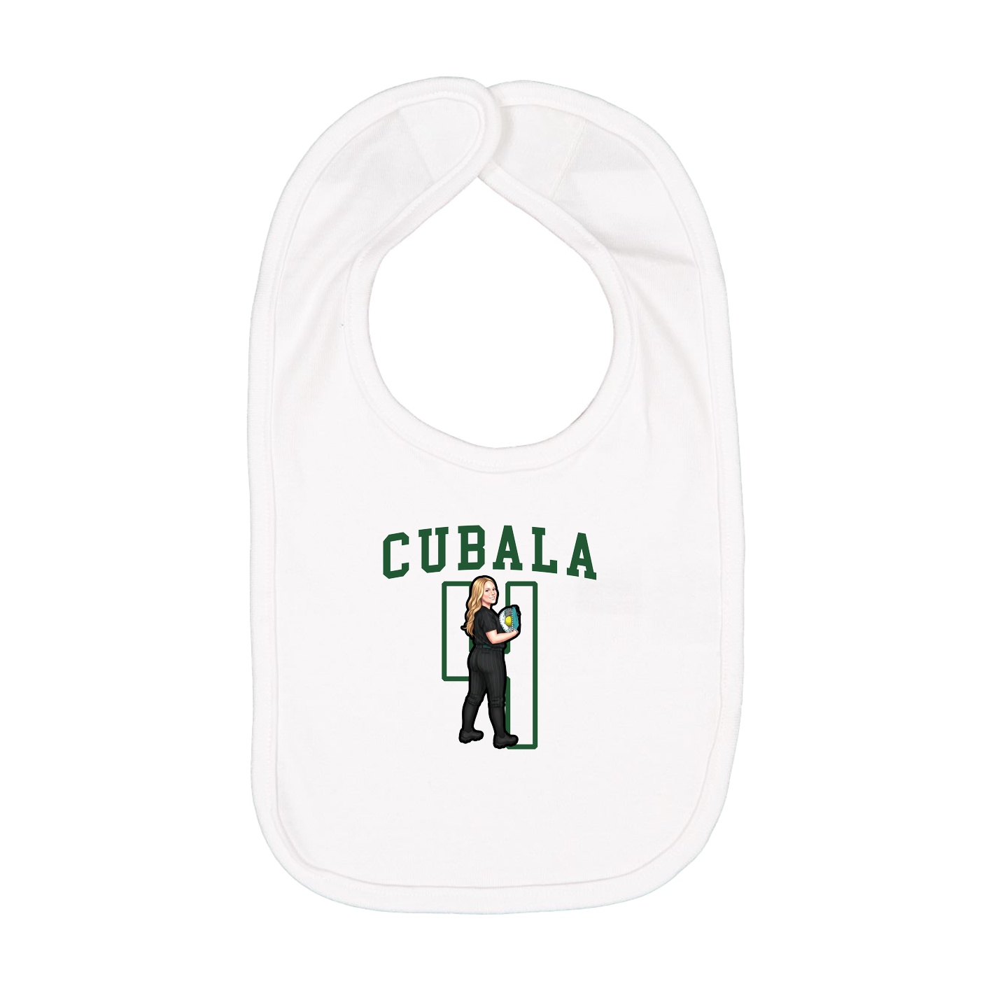 Infant Bib — Shirsey in White