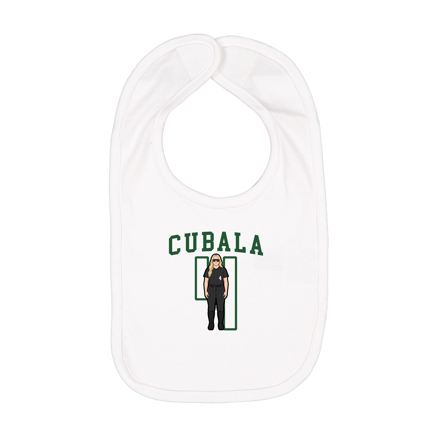 Infant Bib — Shirsey in White