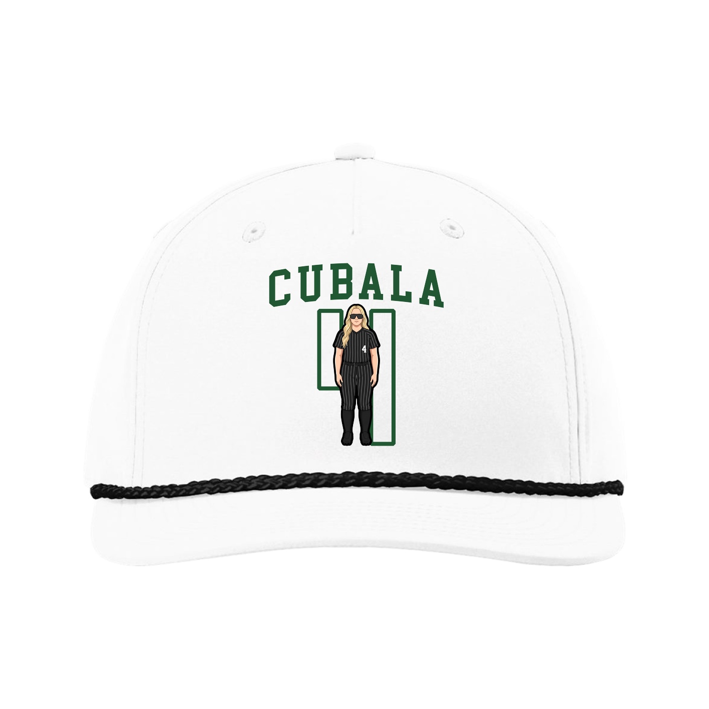 Five-Panel Classic Rope Cap — Shirsey in White