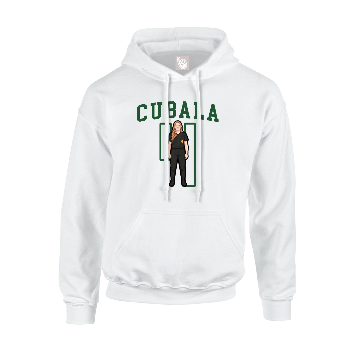 Hoodie — Shirsey in White