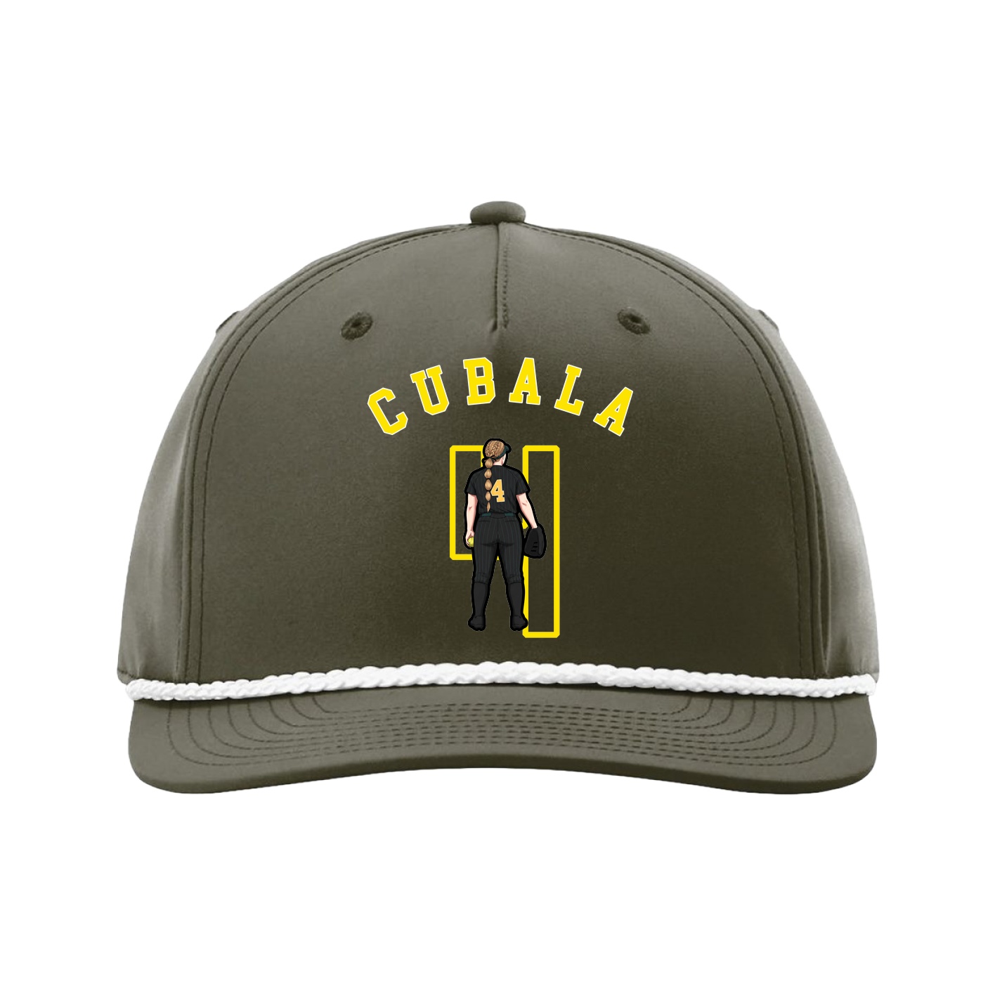 Five-Panel Classic Rope Cap — Shirsey Arch in Green