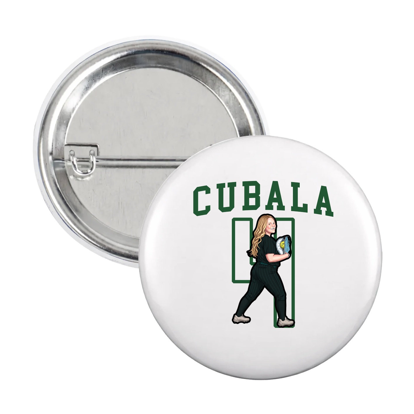 Game Day Button — Shirsey in White